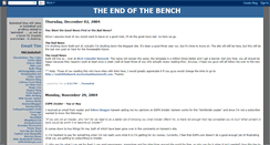 Desktop Screenshot of endofthebench.blogspot.com