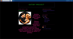 Desktop Screenshot of gastbyproject.blogspot.com