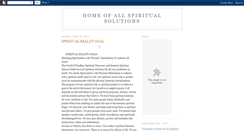 Desktop Screenshot of homeofallspiritualsolutions.blogspot.com