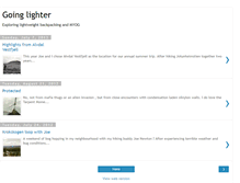 Tablet Screenshot of goinglighter.blogspot.com