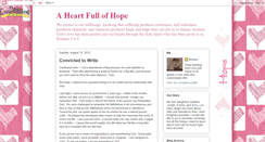 Desktop Screenshot of heart-full-of-hope.blogspot.com