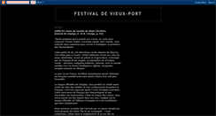 Desktop Screenshot of festivaldevieuxport.blogspot.com