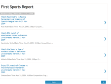 Tablet Screenshot of first-sports-report.blogspot.com