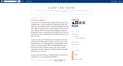 Desktop Screenshot of cliffleefacts.blogspot.com