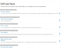 Tablet Screenshot of cliffleefacts.blogspot.com