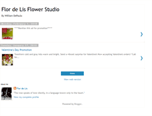 Tablet Screenshot of flordelisflowerstudio.blogspot.com