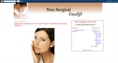 Desktop Screenshot of non-surgical-facelift.blogspot.com