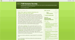 Desktop Screenshot of fmhumanesociety.blogspot.com