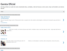 Tablet Screenshot of garota-oficial.blogspot.com