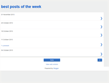 Tablet Screenshot of bestpostsoftheweek.blogspot.com