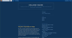 Desktop Screenshot of collegehacks.blogspot.com