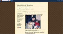 Desktop Screenshot of lambinstitutehonduras.blogspot.com