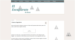 Desktop Screenshot of elescaparatederosa.blogspot.com
