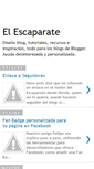 Mobile Screenshot of elescaparatederosa.blogspot.com