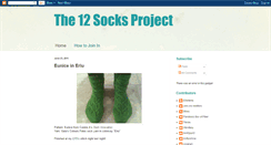 Desktop Screenshot of 12socksproject.blogspot.com