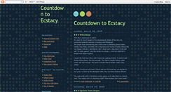 Desktop Screenshot of countdowntoecstacy.blogspot.com