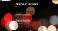 Desktop Screenshot of cuadernosinitlabor.blogspot.com