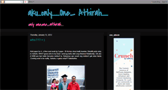 Desktop Screenshot of oneathirah.blogspot.com