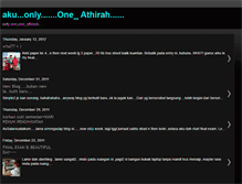 Tablet Screenshot of oneathirah.blogspot.com