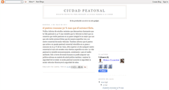 Desktop Screenshot of ciudadpeatonal.blogspot.com