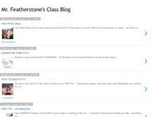 Tablet Screenshot of mrfeatherstone.blogspot.com