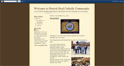 Desktop Screenshot of detroitdeafcatholic.blogspot.com