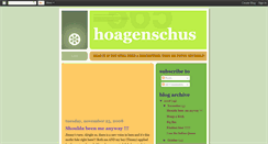 Desktop Screenshot of hoagenschus.blogspot.com