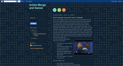 Desktop Screenshot of aminemangaandgames.blogspot.com