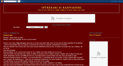 Desktop Screenshot of intrebarisiraspunsuri.blogspot.com