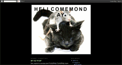 Desktop Screenshot of hellcomemonday.blogspot.com