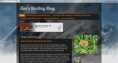 Desktop Screenshot of jimsbirdingblog.blogspot.com