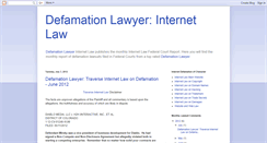 Desktop Screenshot of dozier-internetlaw.blogspot.com