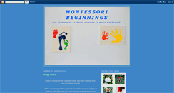 Desktop Screenshot of montessoribeginnings.blogspot.com