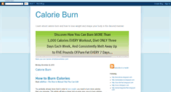 Desktop Screenshot of calorie--burn.blogspot.com