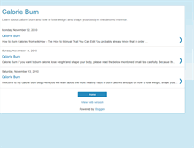 Tablet Screenshot of calorie--burn.blogspot.com