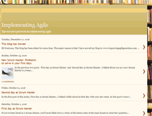 Tablet Screenshot of implementingagile.blogspot.com