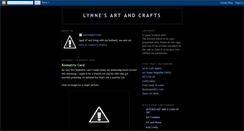 Desktop Screenshot of lynnesartandcrafts.blogspot.com