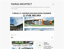 Tablet Screenshot of fairuzarchitect.blogspot.com