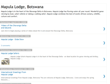 Tablet Screenshot of mapula-lodge-botswana.blogspot.com