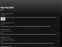 Tablet Screenshot of hiphopdiet.blogspot.com