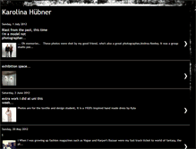 Tablet Screenshot of karolinahubner.blogspot.com