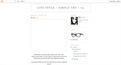 Desktop Screenshot of lifestyle-simplytry.blogspot.com