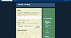 Desktop Screenshot of anotheryarnblog.blogspot.com