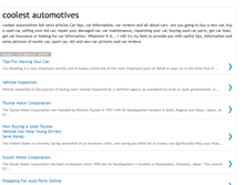 Tablet Screenshot of coolestautomotives.blogspot.com