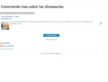 Tablet Screenshot of conociendomassobrelosdinosaurios.blogspot.com