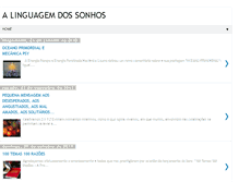 Tablet Screenshot of alinguagemdossonhos.blogspot.com