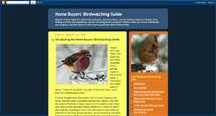 Desktop Screenshot of homebuyersbirding.blogspot.com