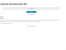 Tablet Screenshot of eclectic-eccentricities.blogspot.com