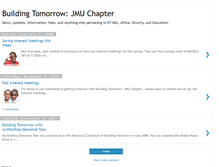 Tablet Screenshot of buildingtomorrowatjmu.blogspot.com