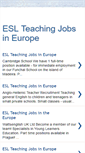 Mobile Screenshot of eslteachingjobsineurope.blogspot.com